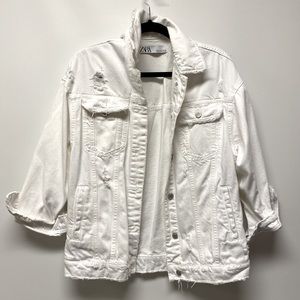 Zara Oversized Distressed Denim - Size S
